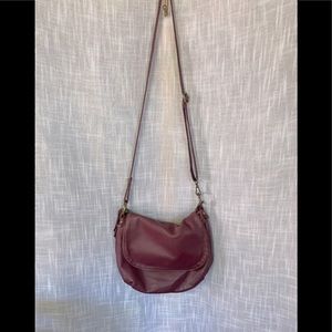 Marron leather crossbody